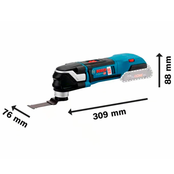 Многофункциональная машина Bosch GOP 18V-28 Синий / Пластик photo 2