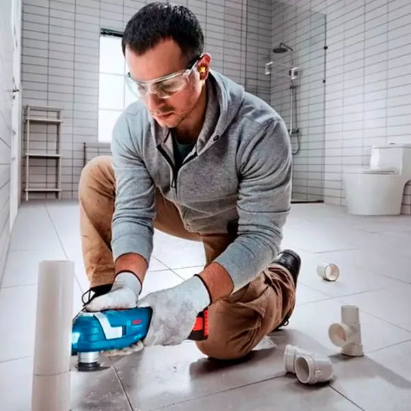 Mașină multifuncțională Bosch GOP 185-LI Blue / Silicon photo 2