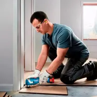 Mașină multifuncțională Bosch GOP 185-LI Blue / Silicon photo 4