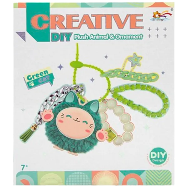 Креативный набор New World Cute Animals Зеленая кошка ZD-M025 7+ / Зеленый photo 1 Креативный набор New World Cute Animals Зеленая кошка ZD-M025 7+ / Зеленый photo 1