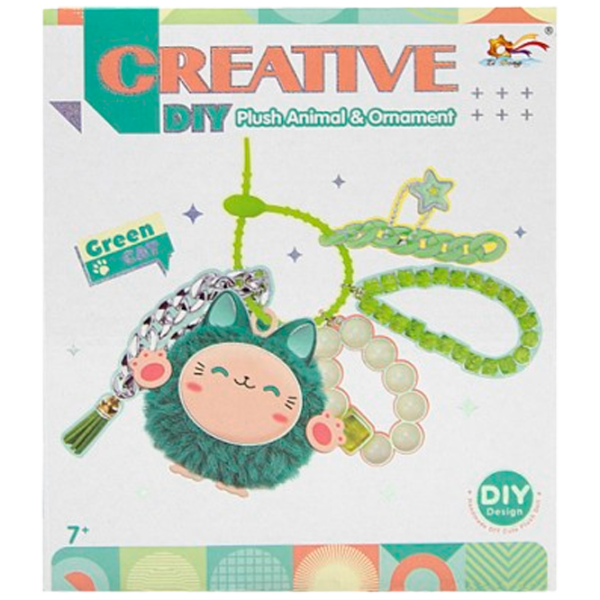 Креативный набор New World Cute Animals Зеленая кошка ZD-M025 7+ / Зеленый photo 1 Креативный набор New World Cute Animals Зеленая кошка ZD-M025 7+ / Зеленый photo 1