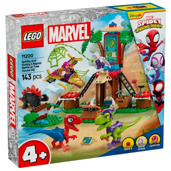 Constructor LEGO Spidey and Gobby's Raptor Battle at Tree House HQ Figuri/ Multicolor photo 1