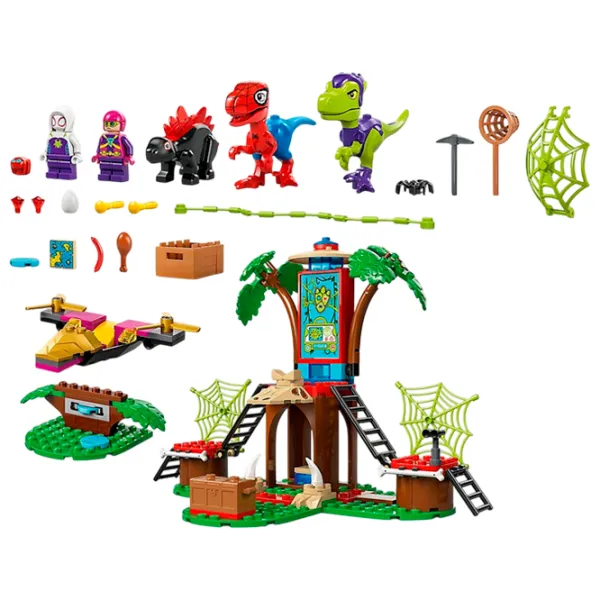 Constructor LEGO Spidey and Gobby's Raptor Battle at Tree House HQ Figuri/ Multicolor photo 3