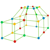 Креативный набор New World Beauty and style Игровой домик 672003 3+ / Разноцветный