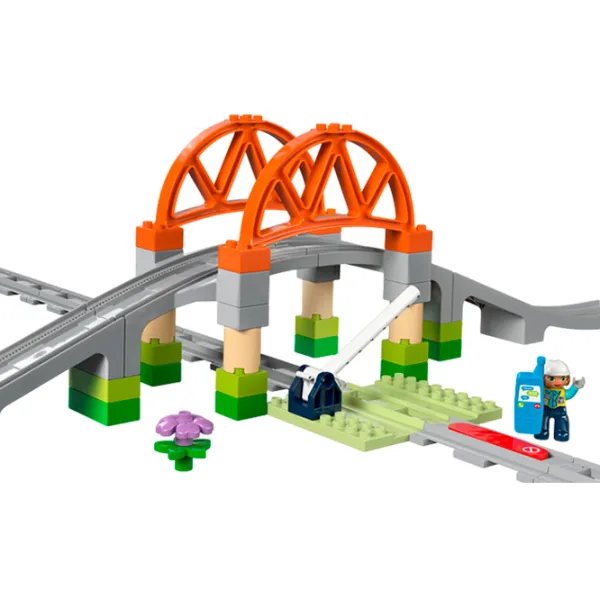 Constructor LEGO Train Bridge and Tracks Expansion Set Constructori/ Multicolor photo 2