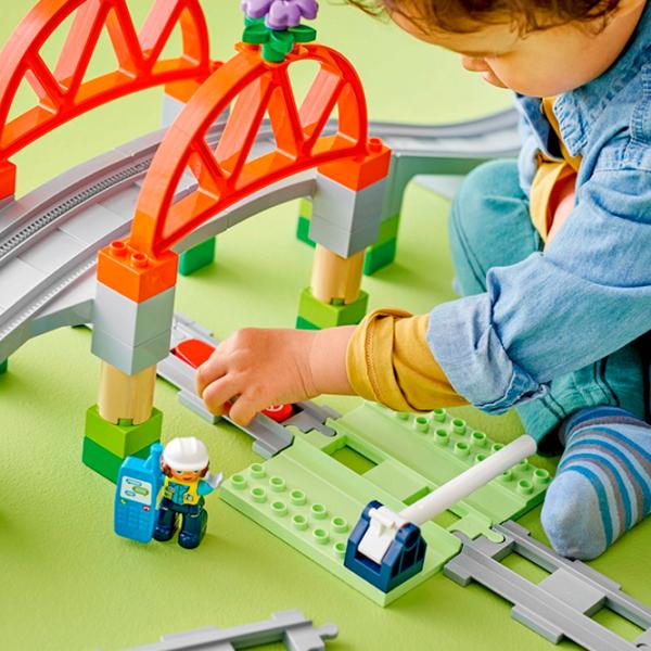 Constructor LEGO Train Bridge and Tracks Expansion Set Constructori/ Multicolor photo 4