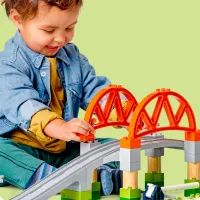 Constructor LEGO Train Bridge and Tracks Expansion Set Constructori/ Multicolor photo 5
