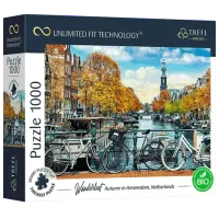 Puzzle Trefl Autumn in Amsterdam, Netherlands 12+/ Numărul de piese: 1000