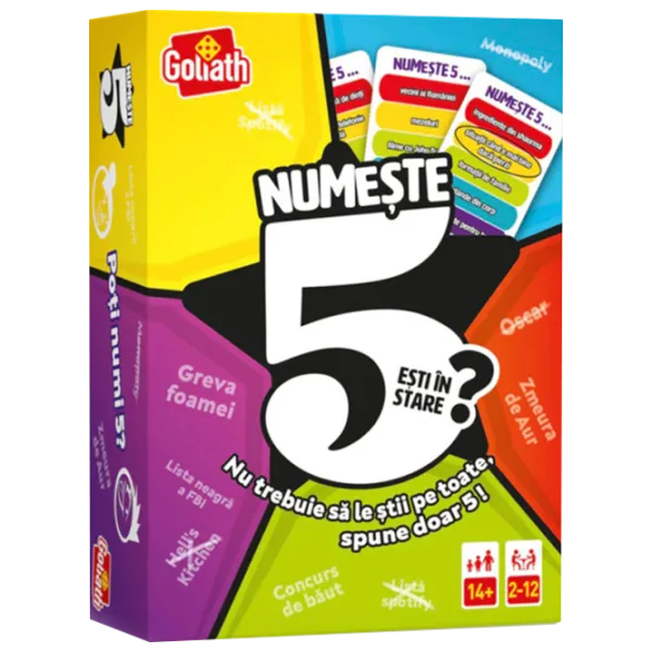 Joc de masă Goliath Numesște 5 14+/ Carti de joc photo 1 Joc de masă Goliath Numesște 5 14+/ Carti de joc photo 1