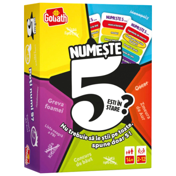 Joc de masă Goliath Numesște 5 14+/ Carti de joc photo 1 Joc de masă Goliath Numesște 5 14+/ Carti de joc photo 1