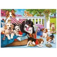Puzzle Trefl Doggy Friendship 12+/ Numărul de piese: 1000 photo 2