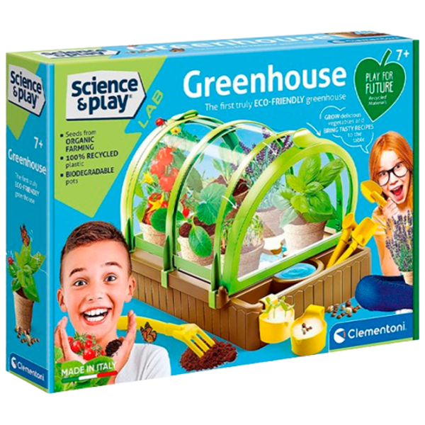 Set de creație Clementoni Greenhouse Science & Play 61528 7+ / Multicolor photo 1