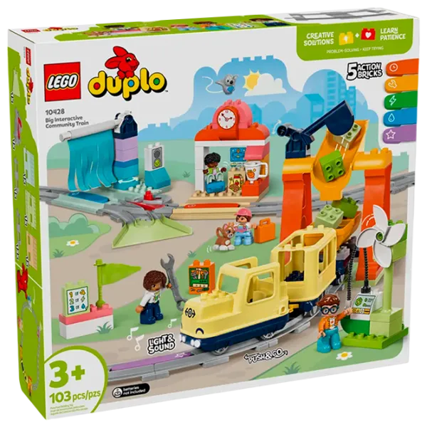 Constructor LEGO Big Interactive Community Train Figuri/ Multicolor photo 1