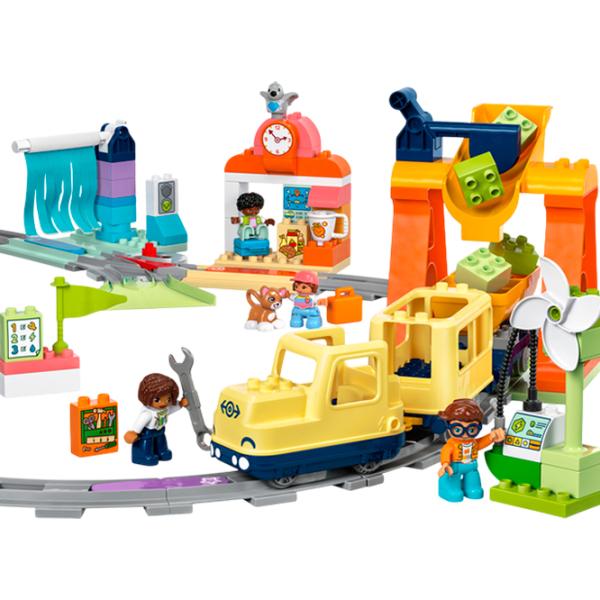 Constructor LEGO Big Interactive Community Train Figuri/ Multicolor photo 2