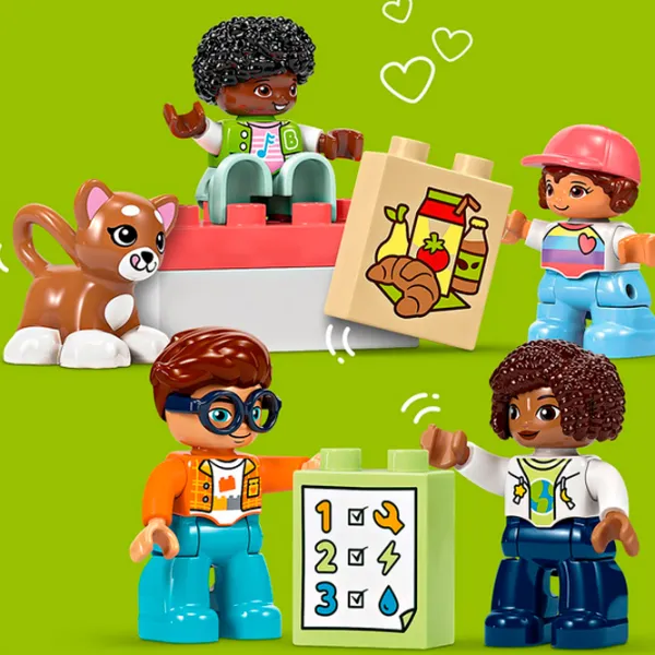 Constructor LEGO Big Interactive Community Train Figuri/ Multicolor photo 4