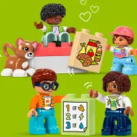 Constructor LEGO Big Interactive Community Train Figuri/ Multicolor photo 4
