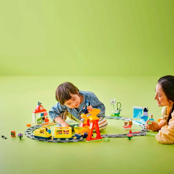 Constructor LEGO Big Interactive Community Train Figuri/ Multicolor photo 5