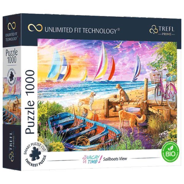 Puzzle Trefl Sailboats View 12+/ Количество деталей: 1000 photo 1 Puzzle Trefl Sailboats View 12+/ Количество деталей: 1000 photo 1