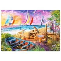 Puzzle Trefl Sailboats View 12+/ Numărul de piese: 1000 photo 2