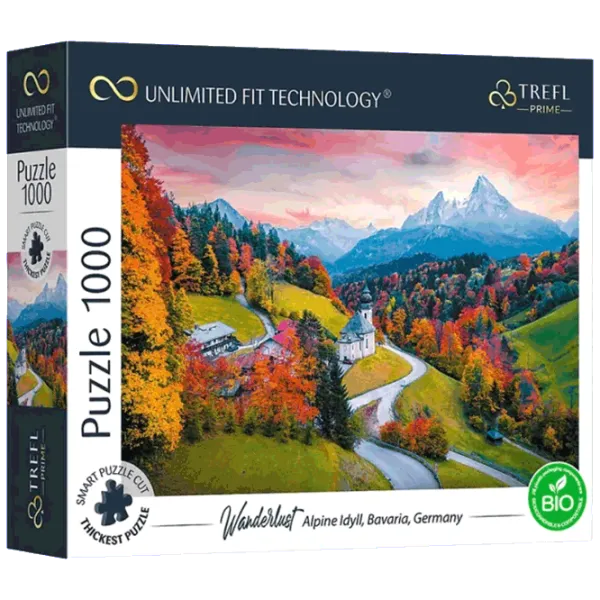 Puzzle Trefl Alpine Idyll, Bavaria, Germany 12+/ Количество деталей: 1000 photo 1