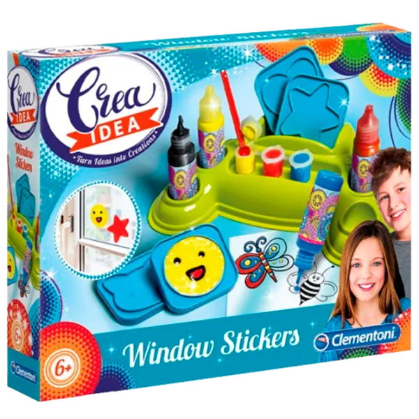 Set de creație Clementoni Sticker & Coloring Cards Ornamente stickere 18536 3+ / Multicolor photo 1