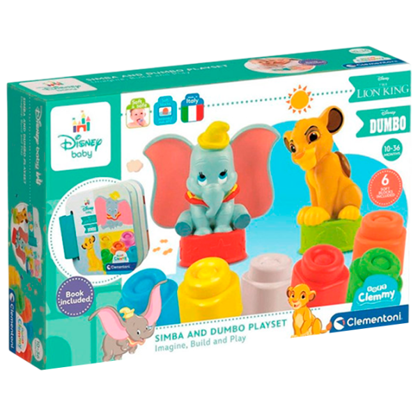 Конструктор Clementoni Simba & Dumbo Мягкая/ Разноцветный photo 1