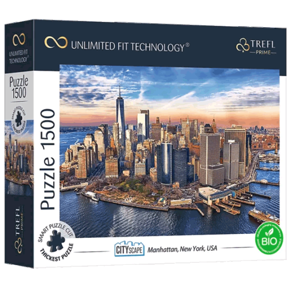 Puzzle Trefl Cityscape, New York, USA 13+/ Numărul de piese: 1500 photo 1 Puzzle Trefl Cityscape, New York, USA 13+/ Numărul de piese: 1500 photo 1