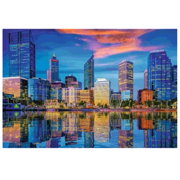 Puzzle Trefl Urban Reflection, Perth, Australia 13+/ Numărul de piese: 1500 photo 2