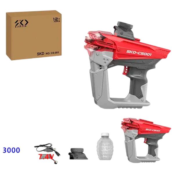 Игрушечный пистолет New World 722033 CS001 R 8+ / Гелевые шарики / Красный photo 3 Игрушечный пистолет New World 722033 CS001 R 8+ / Гелевые шарики / Красный photo 3