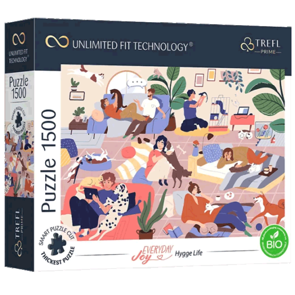 Puzzle Trefl Hygge Life 13+/ Numărul de piese: 1500 photo 1