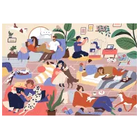 Puzzle Trefl Hygge Life 13+/ Numărul de piese: 1500 photo 2