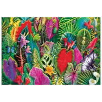Puzzle Trefl Tropical Greenery 13+/ Numărul de piese: 1500 photo 2