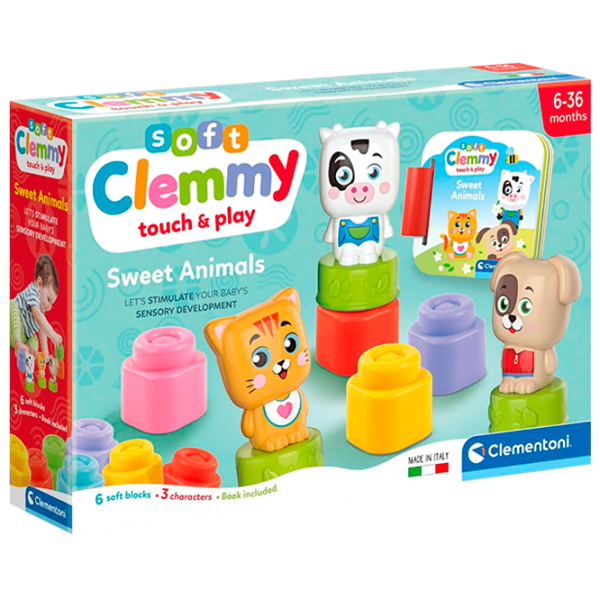 Конструктор Clementoni Sweet Animals Мягкая/ Разноцветный photo 1