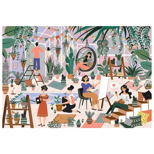 Puzzle Trefl Botanic Vibes 13+/ Количество деталей: 1500 photo 2 Puzzle Trefl Botanic Vibes 13+/ Количество деталей: 1500 photo 2