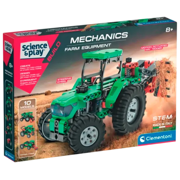 Constructor Clementoni Farm Equipment Tractor/ Green photo 1
