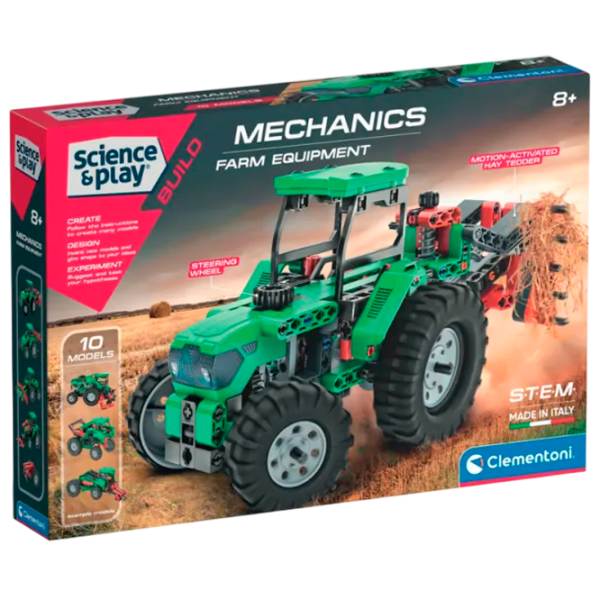 Constructor Clementoni Farm Equipment Tractor/ Green photo 1