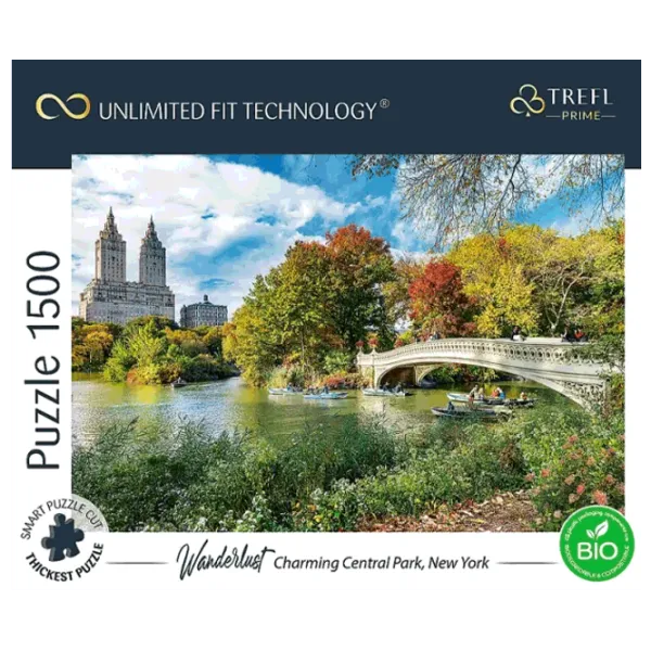Puzzle Trefl Charming Central Park, New York 13+/ Numărul de piese: 1500 photo 1 Puzzle Trefl Charming Central Park, New York 13+/ Numărul de piese: 1500 photo 1