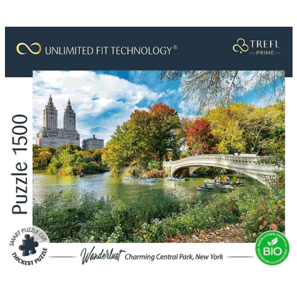 Puzzle Trefl Charming Central Park, New York 13+/ Numărul de piese: 1500 photo 1 Puzzle Trefl Charming Central Park, New York 13+/ Numărul de piese: 1500 photo 1