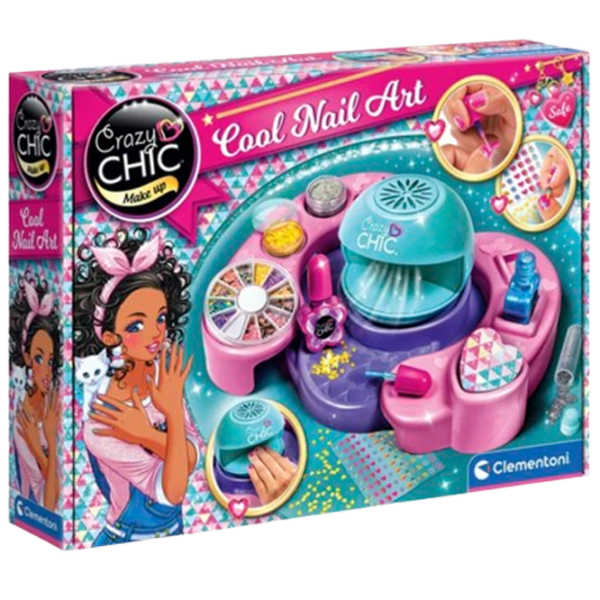 Set de creație Clementoni Beauty and style Cool Nail-Art Crazy Chic 18599 6+ / Multicolor Multicolor photo 1