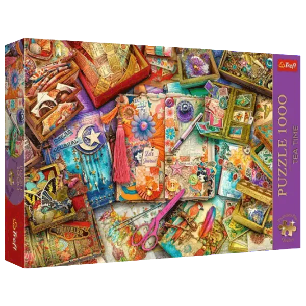 Puzzle Trefl Tea Time: The Journaler's Desk 14+/ Numărul de piese: 1000 photo 1 Puzzle Trefl Tea Time: The Journaler's Desk 14+/ Numărul de piese: 1000 photo 1