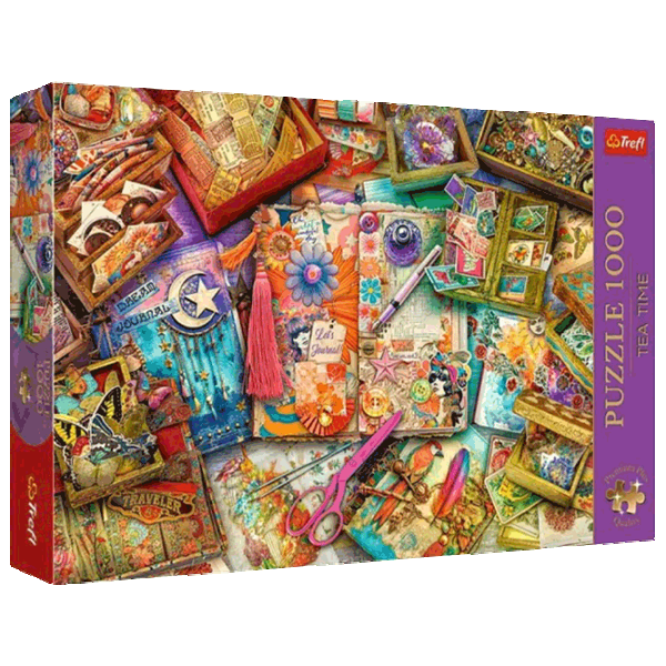 Puzzle Trefl Tea Time: The Journaler's Desk 14+/ Numărul de piese: 1000 photo 1 Puzzle Trefl Tea Time: The Journaler's Desk 14+/ Numărul de piese: 1000 photo 1
