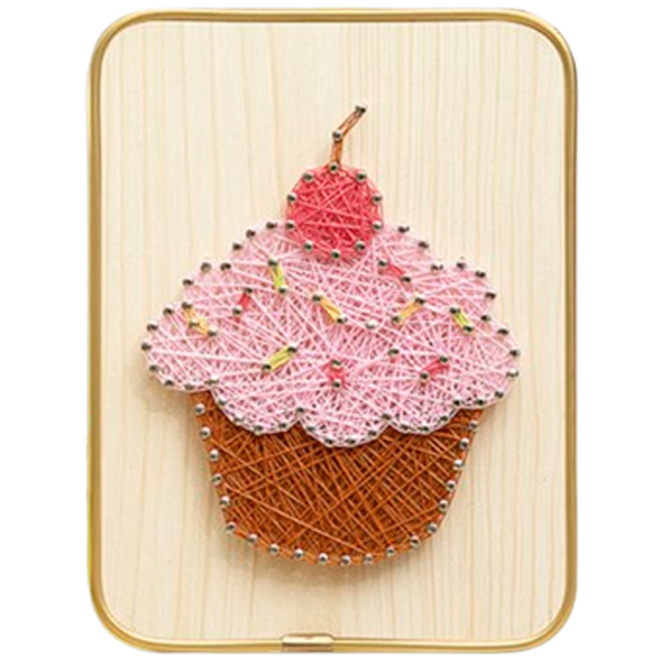 Set de creație HiStone String Art CupCake DHBC28010 6+ / Multicolor Multicolor photo 1 Set de creație HiStone String Art CupCake DHBC28010 6+ / Multicolor Multicolor photo 1