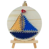 Креативный набор HiStone String Art Лодка DHAA28338 6+ / Разноцветный Разноцветный