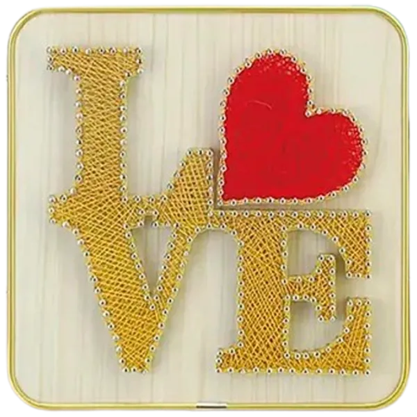 Set de creație HiStone String Art Love DHBB28032 6+ / Multicolor Multicolor photo 1 Set de creație HiStone String Art Love DHBB28032 6+ / Multicolor Multicolor photo 1