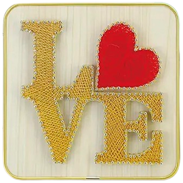 Set de creație HiStone String Art Love DHBB28032 6+ / Multicolor Multicolor photo 1 Set de creație HiStone String Art Love DHBB28032 6+ / Multicolor Multicolor photo 1