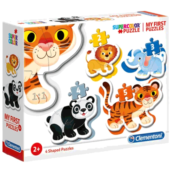 Puzzle Clementoni Дикие животные 2+/ Количество деталей: 14 photo 1