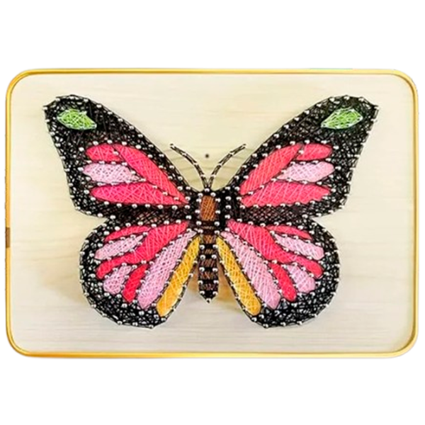 Set de creație New World String Art Fluture aprins DHACE28054 6+ / Multicolor Multicolor photo 1