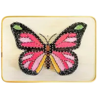 Креативный набор New World String Art Пламенный бабочка DHACE28054 6+ / Разноцветный Разноцветный