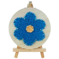 Креативный набор New World String Art Голубой цветок DHAA28299 6+ / Разноцветный Разноцветный