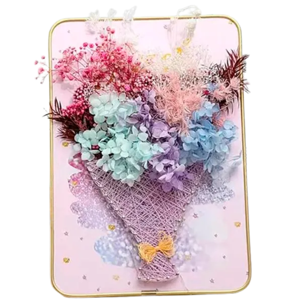 Set de creație HiStone String Art Buchet de flori DHBCE28065 6+ / Multicolor photo 1